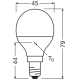LEDVANCE LED kapka RECY P45 4.9W/40W E14 2700K 470lm NonDim 15Y opál