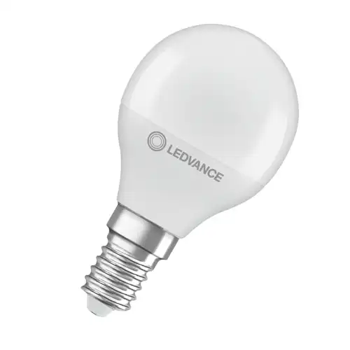 LEDVANCE LED kapka RECY P45 4.9W/40W E14 4000K 470lm NonDim 15Y opál