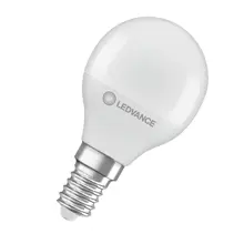 LEDVANCE LED kapka VAL P45 4.9W/40W E14 6500K 470lm NonDim 10Y opál