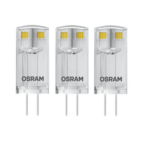 LEDVANCE LED kapsle 0.9W/10W G4 2700K 100lm NonDim 10Y čirá 3-pack