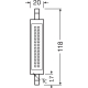 LEDVANCE LED lineár SLIM.LINE 12W/100W R7S 2700K 1521lm NonDim 15Y 118mm