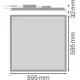 LEDVANCE LED panel 30W 230V 4800lm 3000K IP40/IP20 100Y S 830 U19 PS
