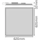 LEDVANCE LED panel 32W 230V 5160lm 3000K IP40/IP20 100Y DALI S 830 U19