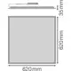 LEDVANCE LED panel 36W 230V 3600lm 4000K IP40/IP20 50Y ECO E 840 U19