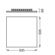 LEDVANCE LED panel bez rámu PLANON FRAMELESS 600X600 40W 830