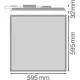 LEDVANCE LED panel CMFT 36W 3400-4200lm/930-940 IP40/IP20 100Y 60x60 ;DALI