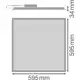 LEDVANCE LED panel PANEL.C 33W 3630lm/865/120° IP40 50Y DALI;