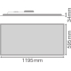 LEDVANCE LED panel PANEL.C 53W 5830lm/840/90° IP44 70Y 120x60; DALI˙