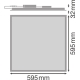 LEDVANCE LED panel PANEL.CMFT 33W 4320lm/830/90° IP44 100Y ; UGR19˙