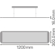 LEDVANCE LED panel PANEL.D/I 36W 4000lm/840 IP20 60Y ;120x30 závěs.˙