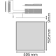 LEDVANCE LED panel PANEL VALUE 40W 3300lm/830 IP20 50Y ;60x60 UGR19 nouz.˙