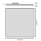 LEDVANCE LED panel PL.ECO.HLO 34W 4080lm/830 IP40/20 50Y ; 60x60 BL