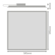 LEDVANCE LED panel PL.ECO.HLO 40W 4800lm/840 IP40/20 50Y ; 60x60 BL