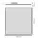 LEDVANCE LED panel PL.ECO.HLO 46W 5520lm/830 IP40/20 50Y ; 60x60 BL