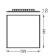 LEDVANCE LED panel PLANON PLUS 600X600 40W 830
