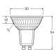 LEDVANCE LED PAR163536 2.4W 830 GU10 P      LEDV