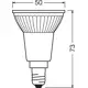 LEDVANCE LED reflektor PAR16 3,7W/50W 230V E14 2700K 350lm NonDim IP20;Bílá
