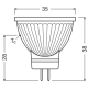 LEDVANCE LED reflektor PFM MR11 1.8W/20W GU4 4000K 184lm/36° NonDim 15Y sklo