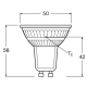LEDVANCE LED reflektor PFM PAR16 4.3W/32W GU10 4000K 350lm 120° NonDim 15Y