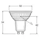 LEDVANCE LED reflektor PFM PAR16 4.3W/50W GU10 4000K 350lm/36° NonDim 15Y