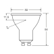 LEDVANCE LED reflektor PFM PAR16 6.9W/80W GU10 2700K 575lm 60° NonDim 15Y