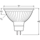 LEDVANCE LED reflektor SUP MR16 5.3W/35W GU5.3 4000K 350lm/36° Dim 40Y