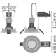 LEDVANCE LED stropní svítidlo ADJ V 8.3W 930 GU10 DIM