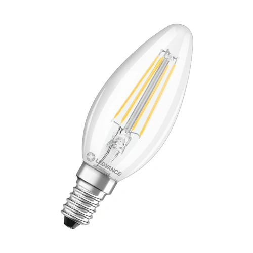 LEDVANCE LED svíčka filament VAL B35 4W/40W E14 2700K 470lm NonDim 10Y čirá