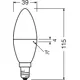 LEDVANCE LED svíčka VAL B39 6.8W/60W E14 4000K 806lm NonDim 10Y opál