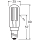 LEDVANCE LED trubková žárovka T26 4.8W/40W E14 2700K 470lm Dim 15Y čirá