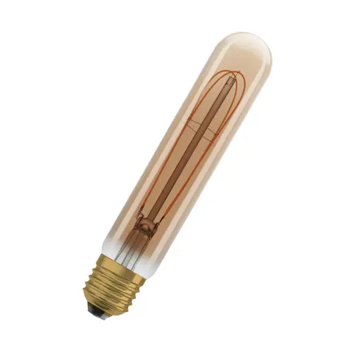 LEDVANCE LED tubular filament 40 4.8W/40W E27 2200K 470lm Dim 15Y ;zlatá
