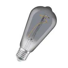 LEDVANCE LED žárovka filament 1906 ST64 3.4W/10W E27 1800K 100lm NonDim;kouřová