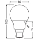 LEDVANCE LED žárovka PFM A59 8W/60W B22d 2700K 806lm NonDim 15Y opál