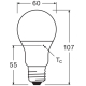 LEDVANCE LED žárovka VAL A59 8W/60W E27 6500K 806lm NonDim 10Y opál