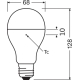 LEDVANCE LED žárovka VAL A68 19W/150W E27 6500K 2452lm NonDim 10Y opál