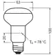 LEDVANCE LEDS R63 GROW LAMP7,5W230VFILE27FS1OSRAM