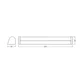 LEDVANCE lineární 11W 230V 1430lm 3000K IP44 100Y MR 600 P 11W MS 840