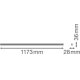 LEDVANCE liniové svítidlo LED LINEAR.COMP.SW 14W 1400lm/830 IP20 50Y ;1173mm