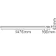 LEDVANCE liniové svítidlo LED LINEAR.SF 45W 5850lm/830/110° IP44 70Y ; 150cm EM