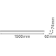 LEDVANCE liniové svítidlo LINEAR.UO 49W 6400lm/830 IP20 50Y ;1500mm˙