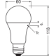 LEDVANCE LVRPCLA75 10W/827 230VFR E27 FS1   LEDV