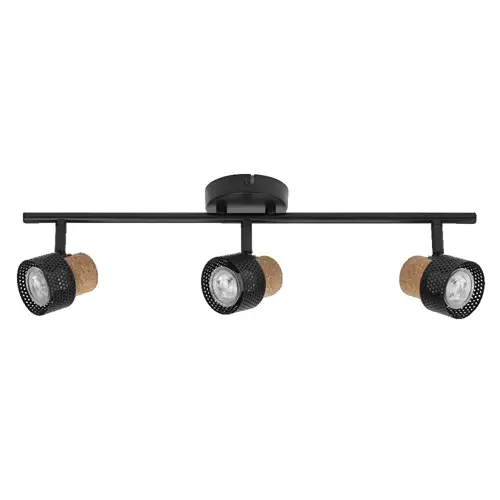 LEDVANCE nástěnné svítidlo Decor Cork 3xGU10 10.2W 690lm/927 IP20 ; černá