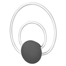 LEDVANCE nástěnné svítidlo Decor Helios 12W 960lm/830 IP20 ; tm.šedá