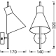 LEDVANCE nástěnné svítidlo DECOR.TOKIO.WALL 5W 300lm/830 ; černá˙