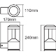 LEDVANCE nástěnné svítidlo Endura 11.5W 610lm/830/210 ° IP44 ;šedá˙