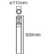 LEDVANCE nástěnné svítidlo Endura 11.5W 610lm/830/210 ° IP44 ;šedá˙