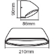 LEDVANCE nástěnné svítidlo Endura 12W 530lm/830/ IP44 ;šedá˙