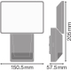 LEDVANCE nástěnné svítidlo Endura 15W 1500lm/840/100 ° IP55 ;bílá˙