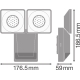 LEDVANCE nástěnné svítidlo Endura 16W 1500lm/840/50 ° IP55 ;bílá˙