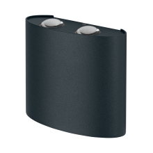 LEDVANCE nástěnné svítidlo LED Endura 10.5W 550lm/830/55 ° IP44 ;šedá